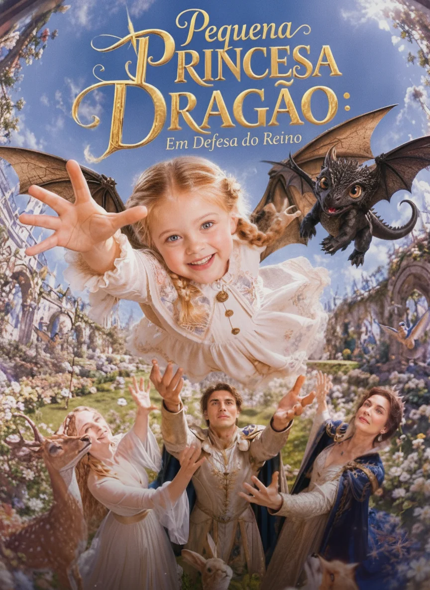 Pequena Princesa Dragão Em Defesa Do Reino