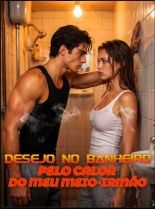 Desejo no Banheiro Pelo Calor do Meu Meio Irmão